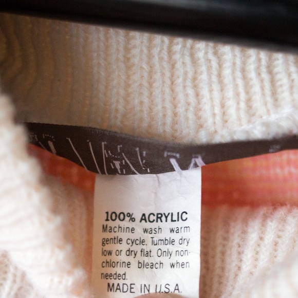 Vintage Gitano Pastel Knit Mock Neck Sweater M/L - Picture 7 of 8